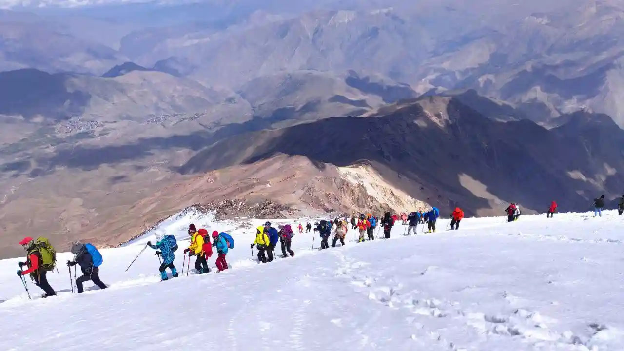 Mount Damavand Summit: Iran's Majestic Peak Ascent (Southern Route)
